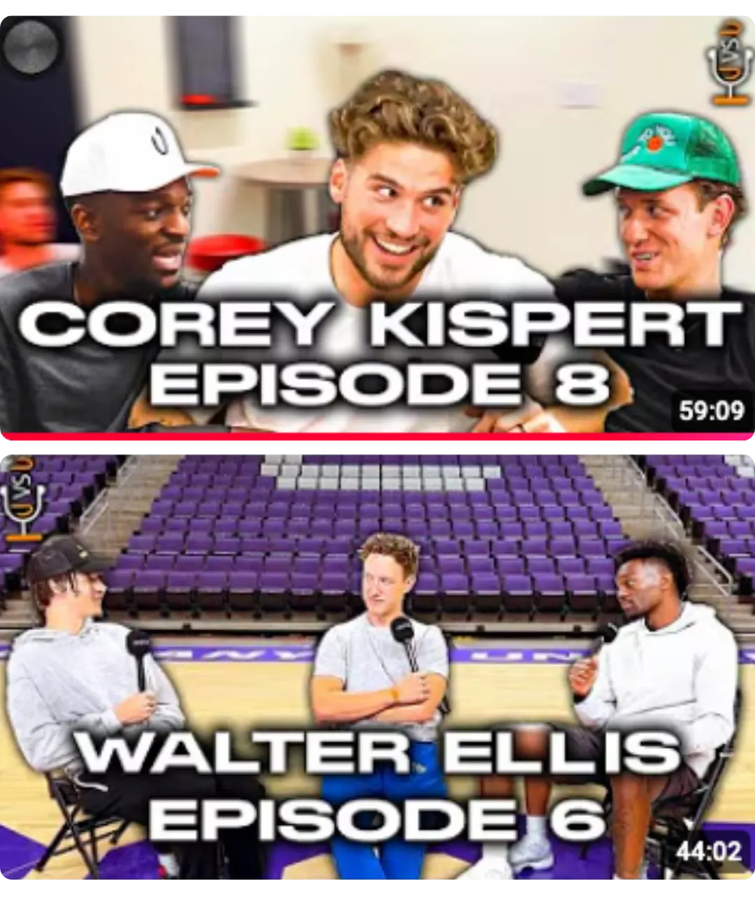 U vs U Podcast episode thumbnails